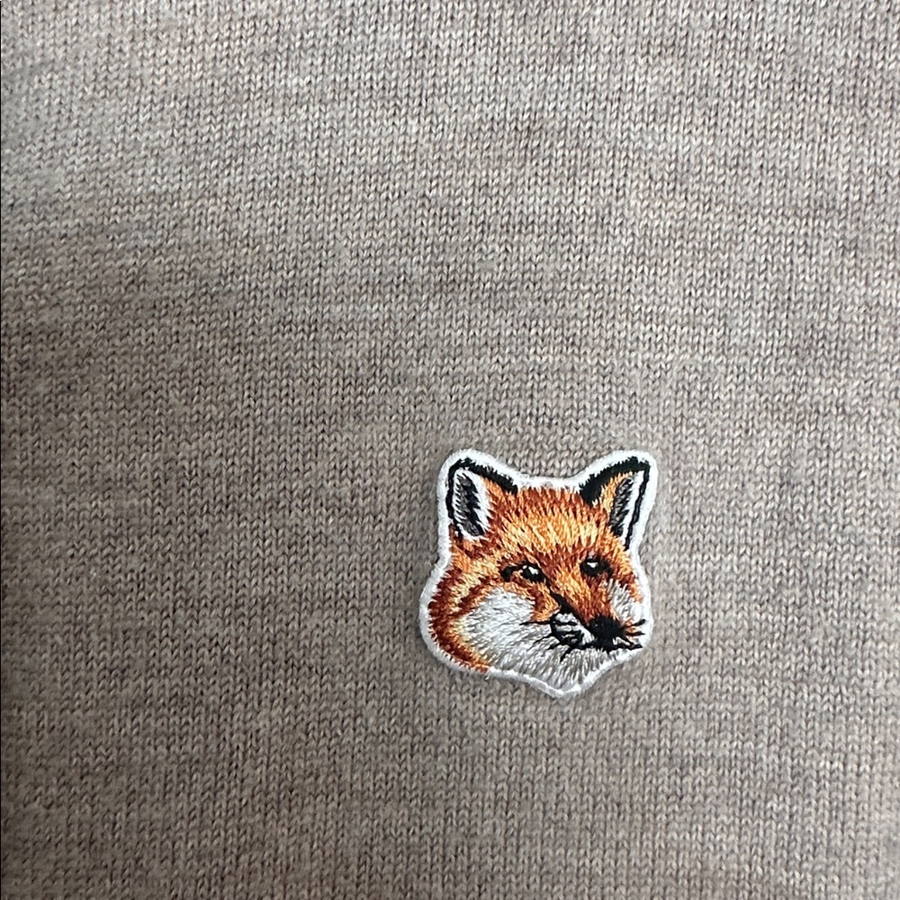 MAISON KITSUNE cardigan fox patch merino sweater S - Picture 4 of 11